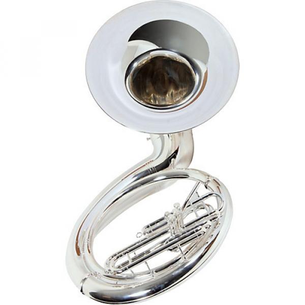 Yamaha YSH-411 Series Brass BBb Sousaphone Ysh411S Silver- Instrument Only #1 image