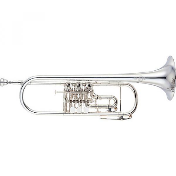 Yamaha YTR-938FFMS Custom Series Rotary Bb Trumpet Silver #1 image