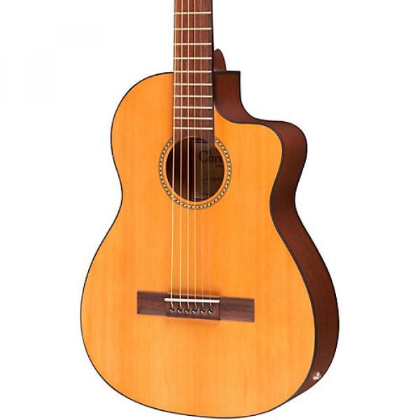 Cordoba La Playa Travel Half-Size Acoustic-Electric Steel String Guitar Natural #1 image