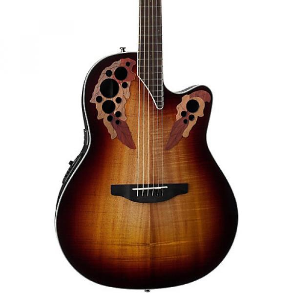 Ovation CE48P Celebrity Elite Plus Acoustic-Electric Guitar Koa Burst #1 image