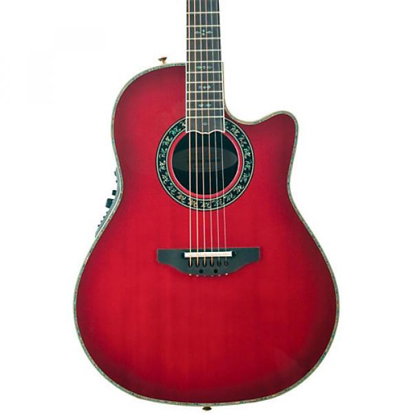 Ovation Custom Legend C2079 AX Deep Contour Acoustic-Electric Guitar Cherry Cherry Burst #1 image