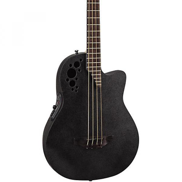 Ovation Elite TX Mid Depth Acoustic-Electric Bass Black #1 image