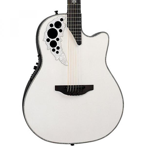 Ovation 2078ME-6P Melissa Etheridge Signature Acoustic-Electric Guitar Pearl White #1 image