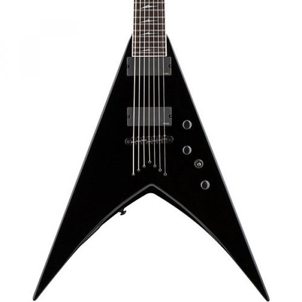 ESP LTD V-407B Baritone 7-String Electric Guitar Black #1 image