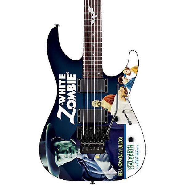 ESP LTD Kirk Hammett Signature White Zombie Electric Guitar Graphic #1 image
