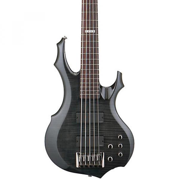 ESP LTD F-415FM Flame Maple 5-String Electric Bass Guitar See-Thru Black #1 image