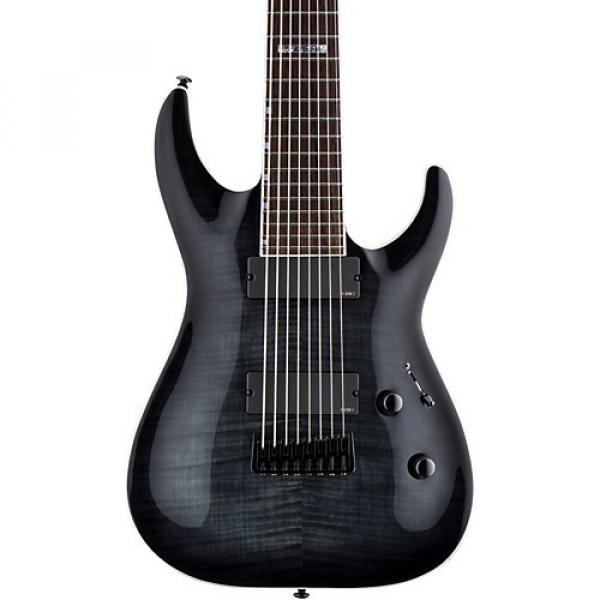ESP LTD H-408BFM Eight-String Electric Guitar See-Thru Black #1 image