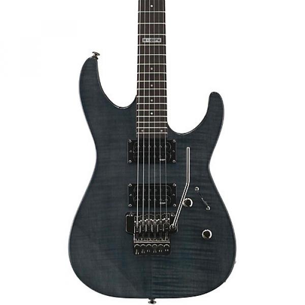 ESP LTD M-100FM Electric Guitar See-Thru Black #1 image