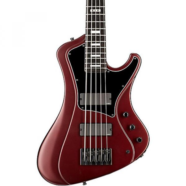 ESP E-II Stream SL-5 Electric Bass Guitar Deep Red Metallic Satin #1 image