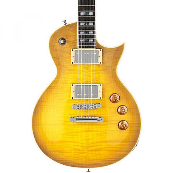 ESP LTD AS-1 Alex Skolnick Electric Guitar Lemon Burst Flame Maple #1 image