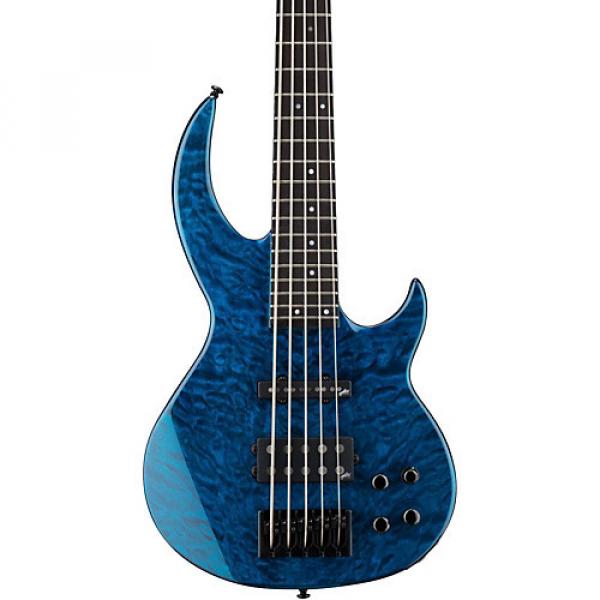 ESP LTD BB-1005/QM Electric Guitar Black Aqua #1 image