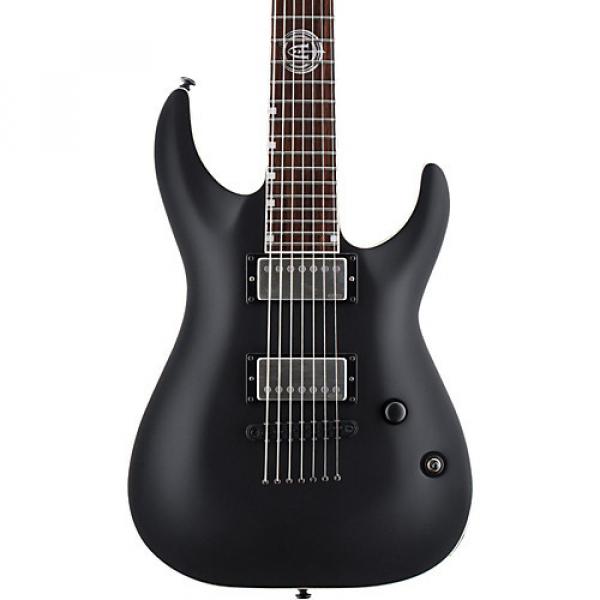 ESP LTD Andy James AJ-7 7-String Electric Guitar Black Satin #1 image