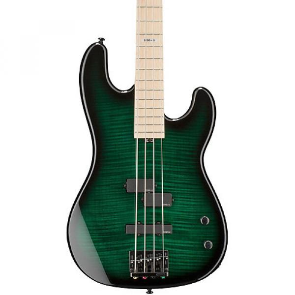 ESP LTD Marco Mendoza MM-4 Electric Bass Guitar Dark See-Thru Green Sunburst #1 image