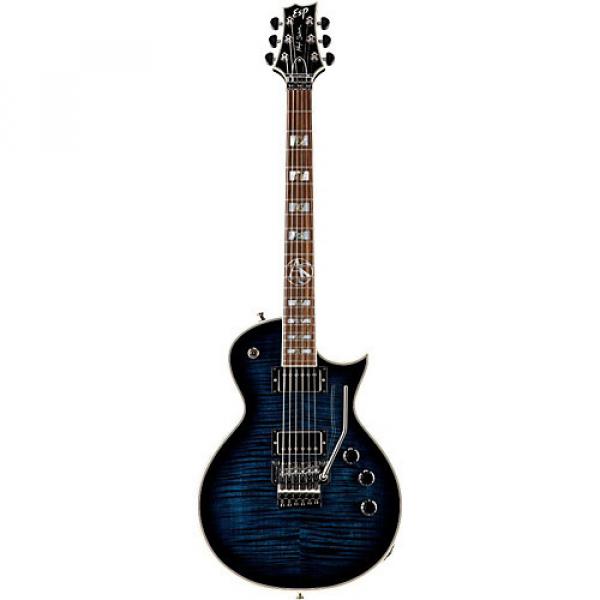ESP Alex Skolnick Floyd Rose Electric Guitar Black Aqua Sunburst #1 image