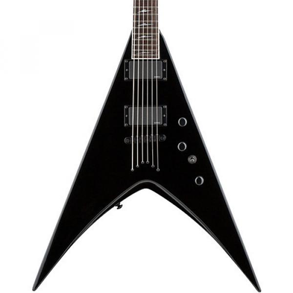 ESP LTD V-401B Baritone Electric Guitar Black #1 image