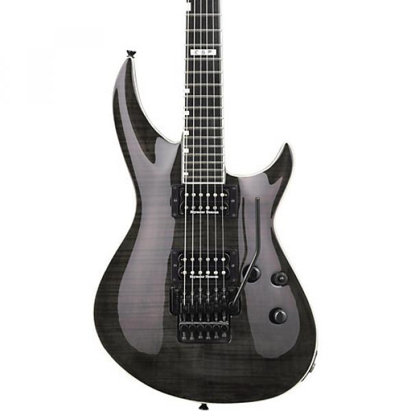ESP E-II Horizon-3 Electric Guitar With Floyd Rose See-Thru Black #1 image