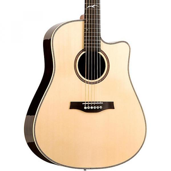 Seagull Artist Studio Deluxe CW Acoustic-Electric Guitar Natural #1 image