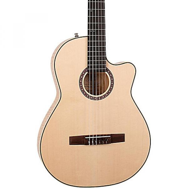 Seagull Arena Flame Maple CW Crescent II Acoustic-Electric Guitar Natural #1 image