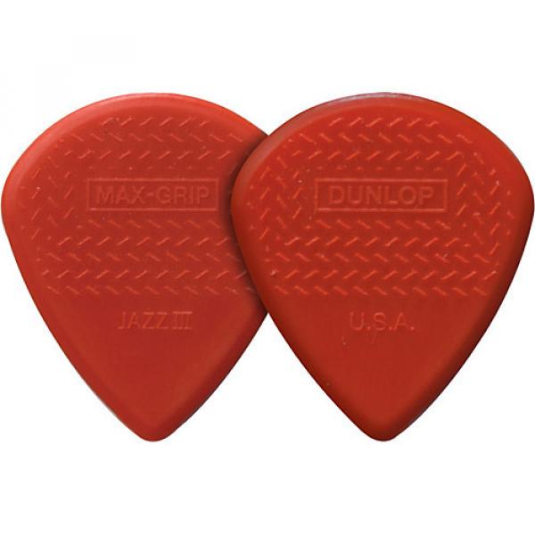 Dunlop Nylon Max Grip Jazz III Guitar Picks 6-Pack 1.38 mm #1 image