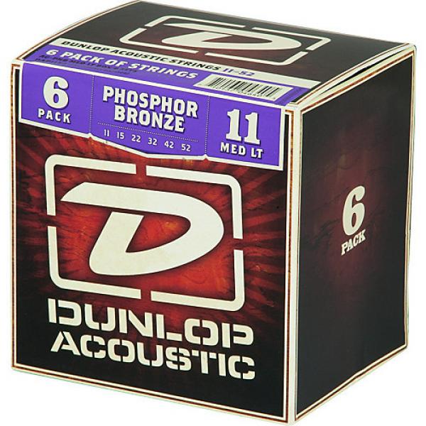 Dunlop Phosphor Bronze Acoustic Guitar Strings Medium Light 6-Pack #1 image
