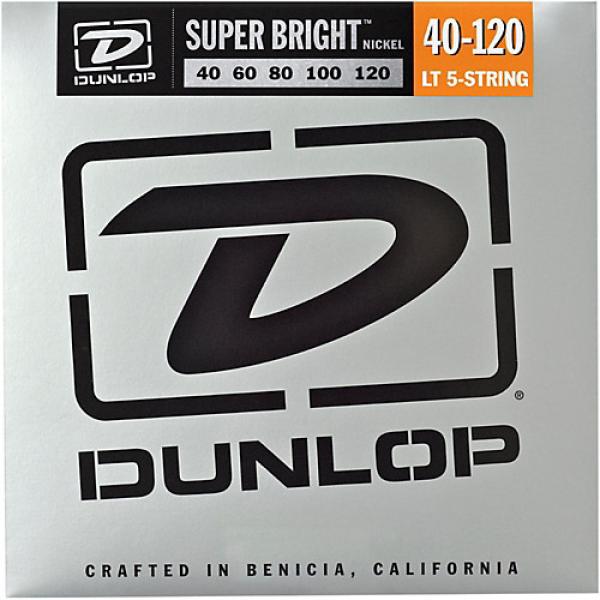 Dunlop Super Bright Nickel Light 5-String Bass Guitar Strings #1 image