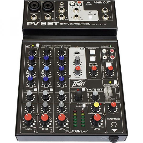 Peavey PV 6 BT Mixer with Bluetooth #1 image