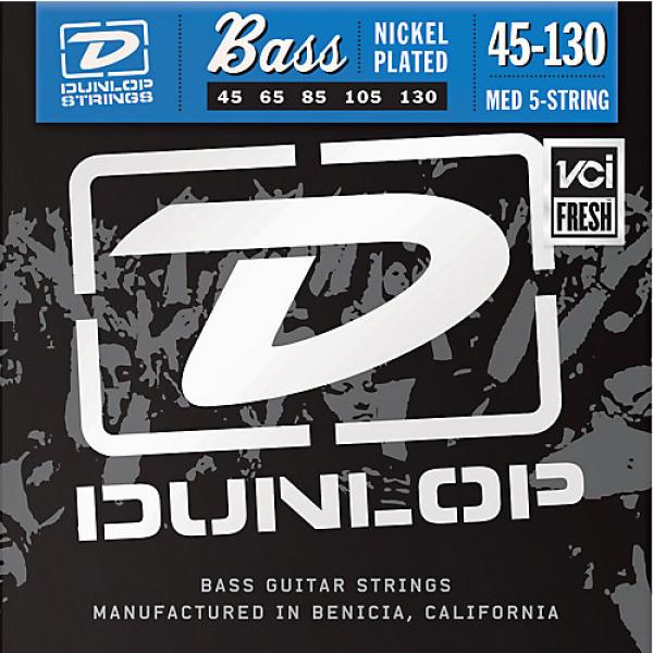 Dunlop Nickel Plated Steel Bass Strings - Medium 5-String with 130 #1 image