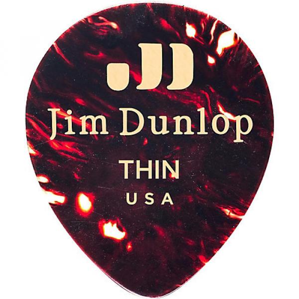 Dunlop Celluloid Teardrop Guitar Picks, Shell Thin 12 Pack #1 image