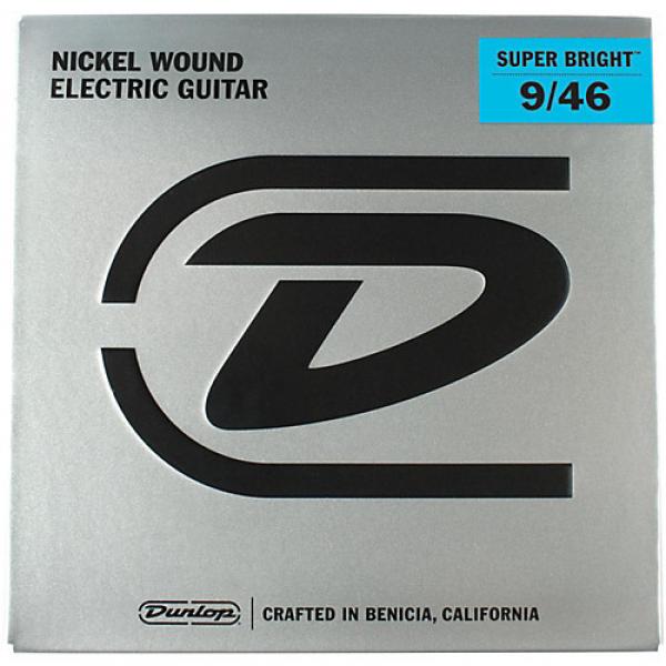 Dunlop Super Bright Light Top/Heavy Bottom Nickel Wound Electric Guitar Strings (9-46) #1 image
