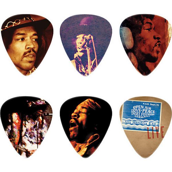 Dunlop Jimi Hendrix Hear My Music Pick Tin with 6 Medium Picks #1 image