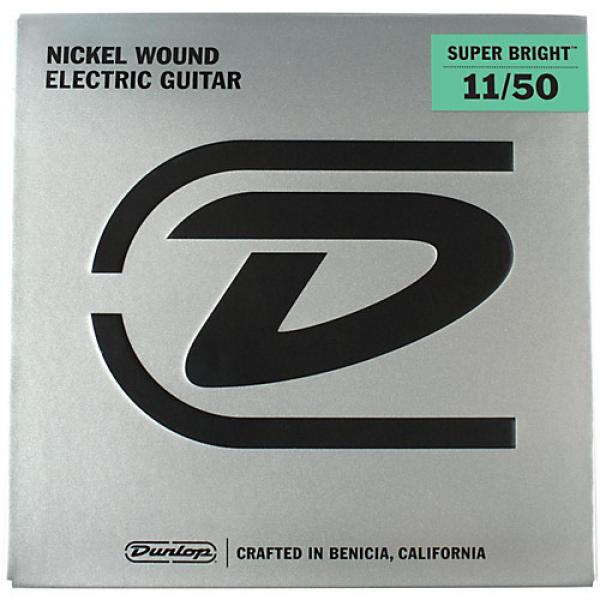 Dunlop Super Bright Medium Heavy Nickel Wound Electric Guitar Strings (11-50) #1 image