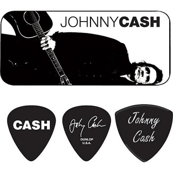 Dunlop Johnny Cash Legend Pick Tin with 6 Picks Medium #1 image
