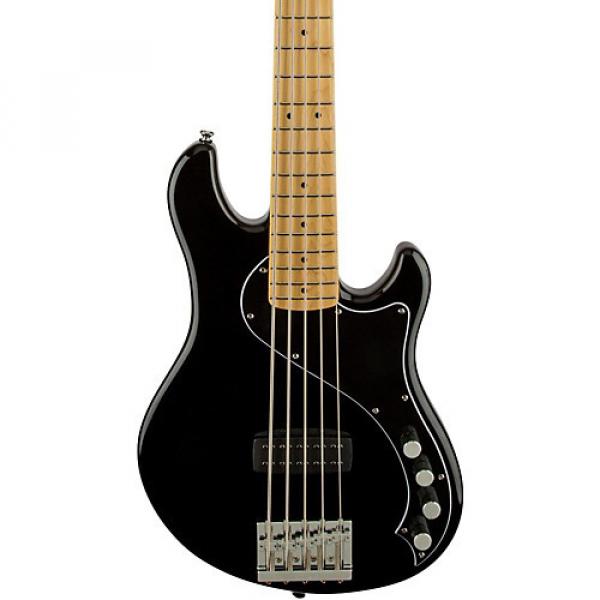 Squier Deluxe Dimension Bass V Maple Fingerboard Five-String Electric Bass Guitar Black #1 image