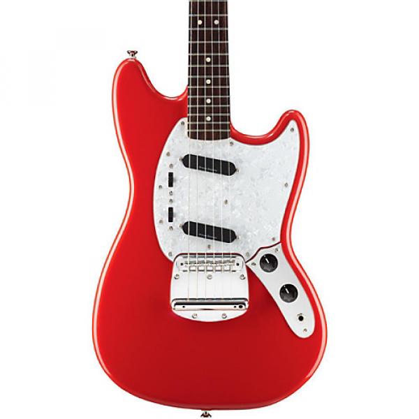 Squier Vintage Modified Mustang Electric Guitar Fiesta Red Rosewood Fingerboard #1 image