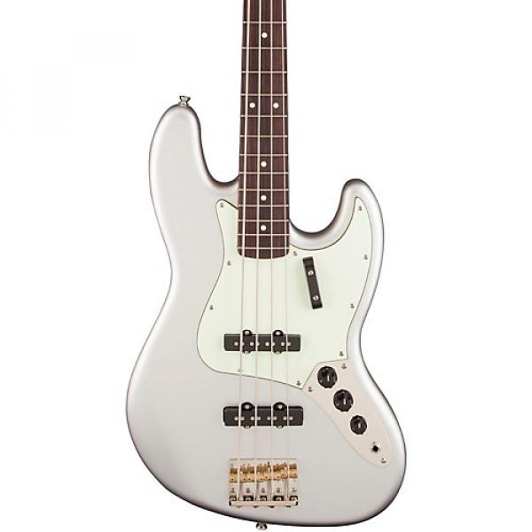 Squier Classic Vibe Jazz Bass '60s Bass Guitar Inca Silver with Matching Headstock #1 image