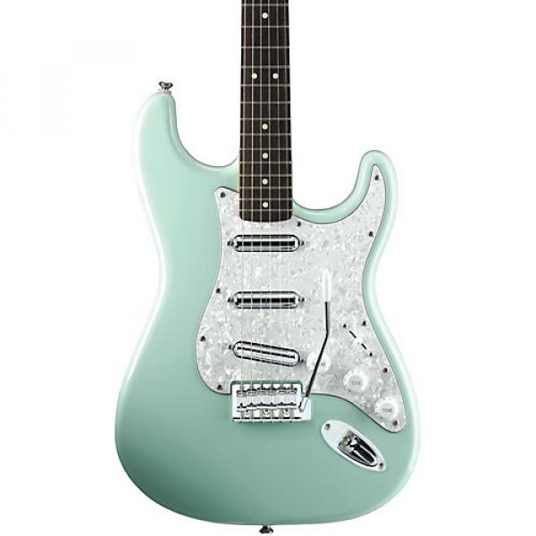 Squier Vintage Modified Stratocaster Surf Electric Guitar Surf Green Rosewood Fretboard #1 image