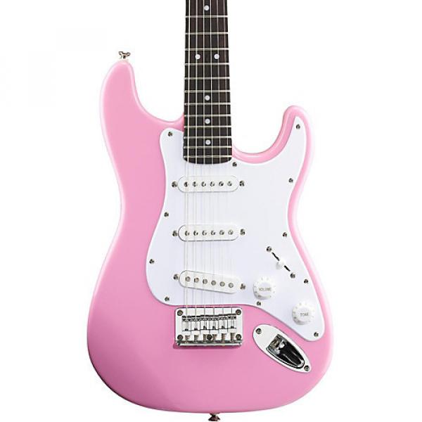 Squier Mini Strat Electric Guitar Pink #1 image