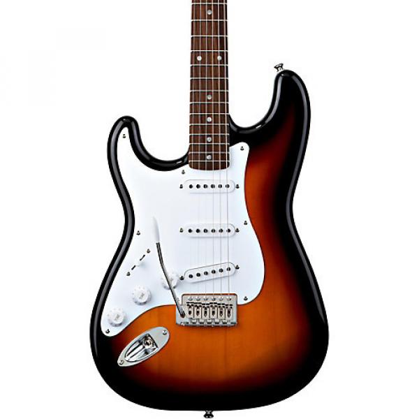 Squier Stratocaster Left-Handed Electric Guitar Brown Sunburst Rosewood Fretboard #1 image