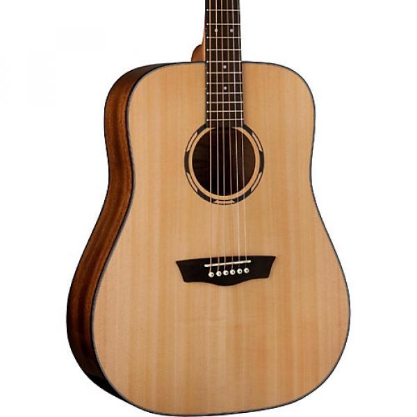 Washburn Woodline 10 Series Acoustic WLD10S Dreadnought Acoustic Guitar Natural #1 image
