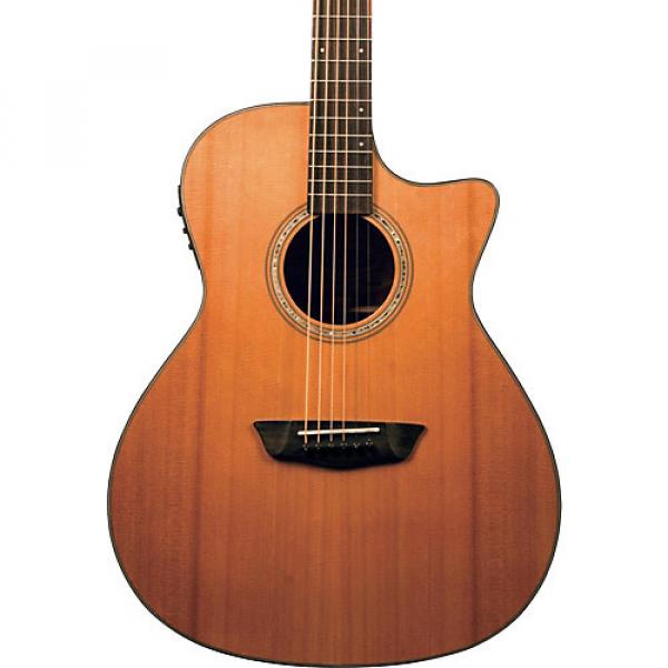 Washburn Woodline Series WLG110SWECEK Grand Auditorium Acoustic-Electric Guitar Natural #1 image