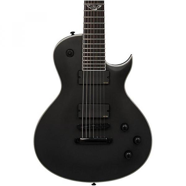 Washburn Parallaxe 7-String Single Cutaway Electric Guitar Carbon Black Matte #1 image