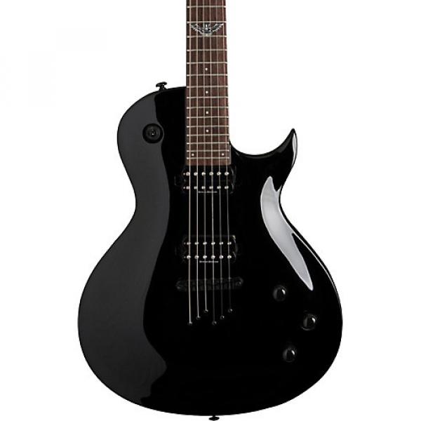Washburn Parallaxe Series PXL100B Single Cutaway Solid Body Electric Guitar Black #1 image