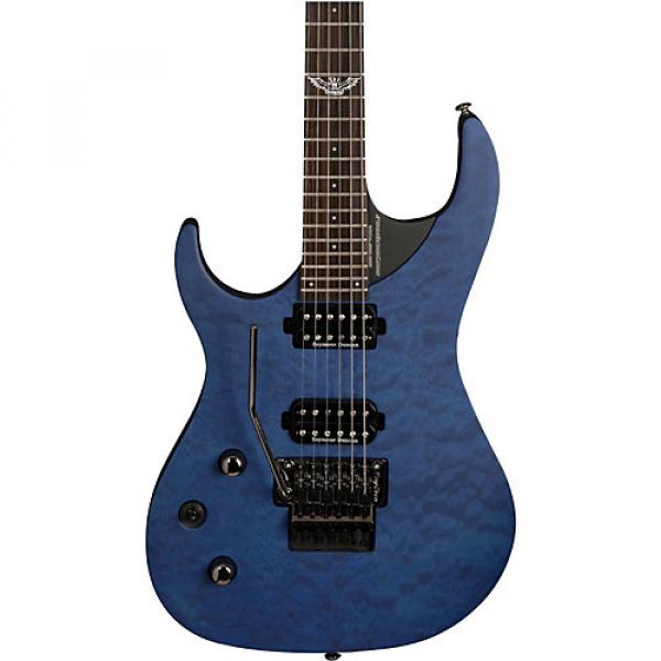 Washburn Parallaxe Series Left-Handed Electric Guitar Quilted Transparent Blue #1 image