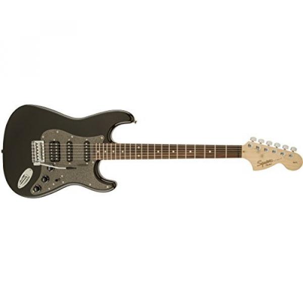 Squier by Fender Affinity Stratocaster Beginner Electric Guitar HSS - Rosewood Fingerboard, Montego Black #1 image