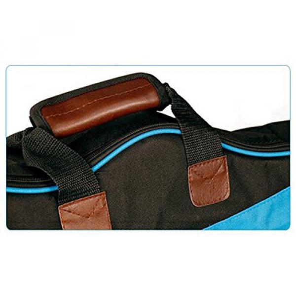 MiraTekk Nylon Cotton Acoustic Guitar Bag Backpack Two Back Pocket Gig Bag Electric Guitar Bag (Blue - 36 inch) #6 image
