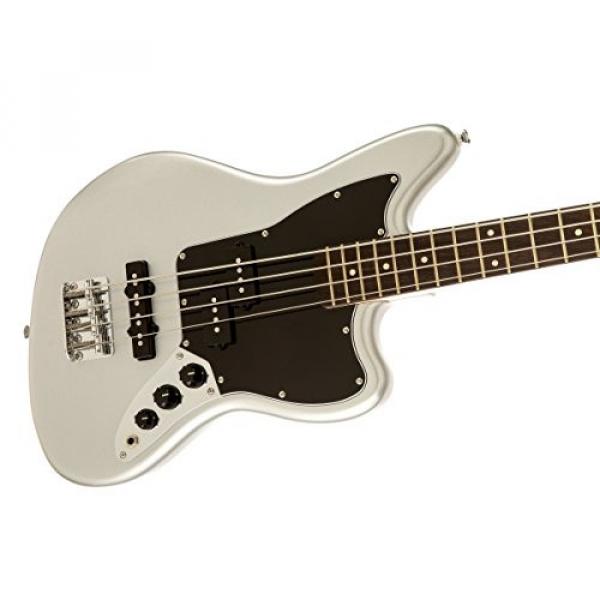Squier by Fender Vintage Modified Jaguar Special Short Scale Bass, Silver #4 image