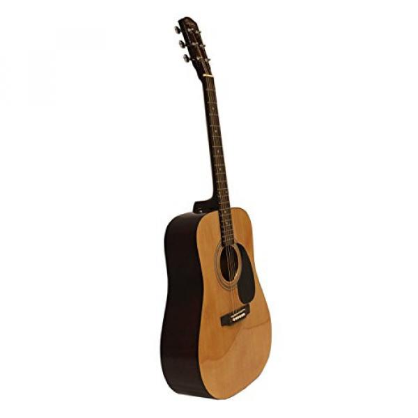 Squier by Fender SA-50 Dreadnought Acoustic Guitar w/ Strings, Strap, Tuner, Stand, Picks, Hard Case &amp; Online Lesson #3 image