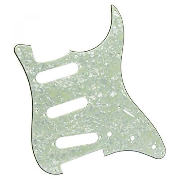 IKN Squier Style Guitar Pickguard Scratch Plate SSS w/Screws Mint Green Pearl #6 image