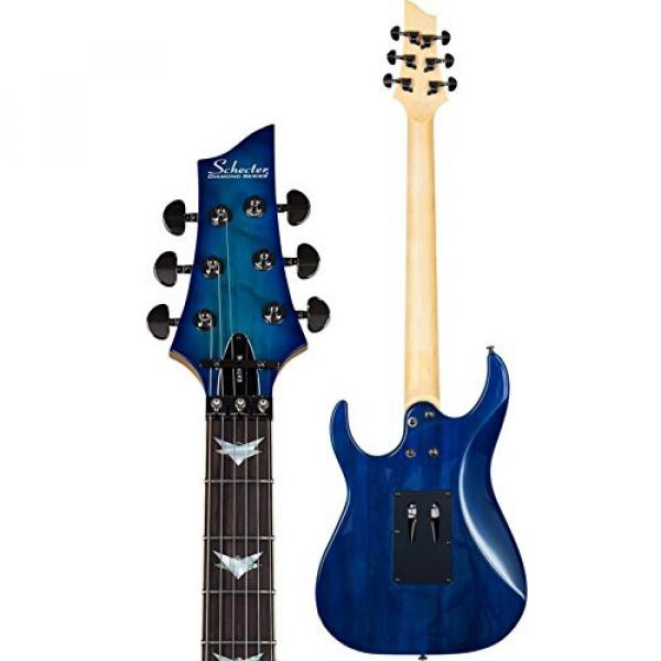 Schecter Guitar Research Banshee-6 FR Extreme Solid Body Electric Guitar Ocean Blue Burst #4 image