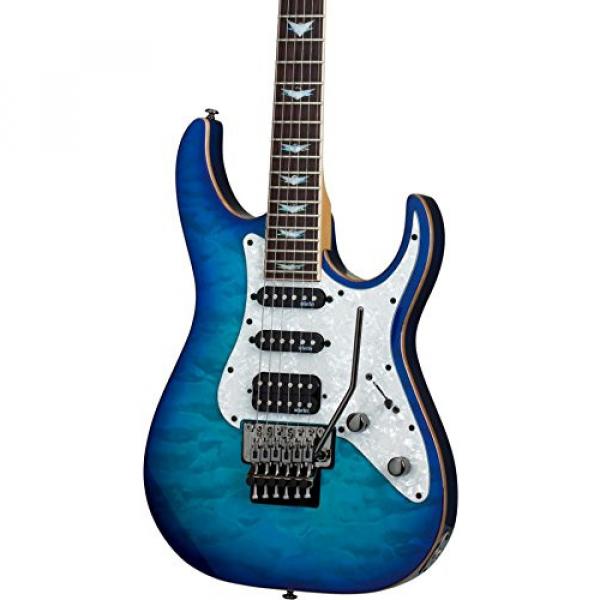 Schecter Guitar Research Banshee-6 FR Extreme Solid Body Electric Guitar Ocean Blue Burst #5 image